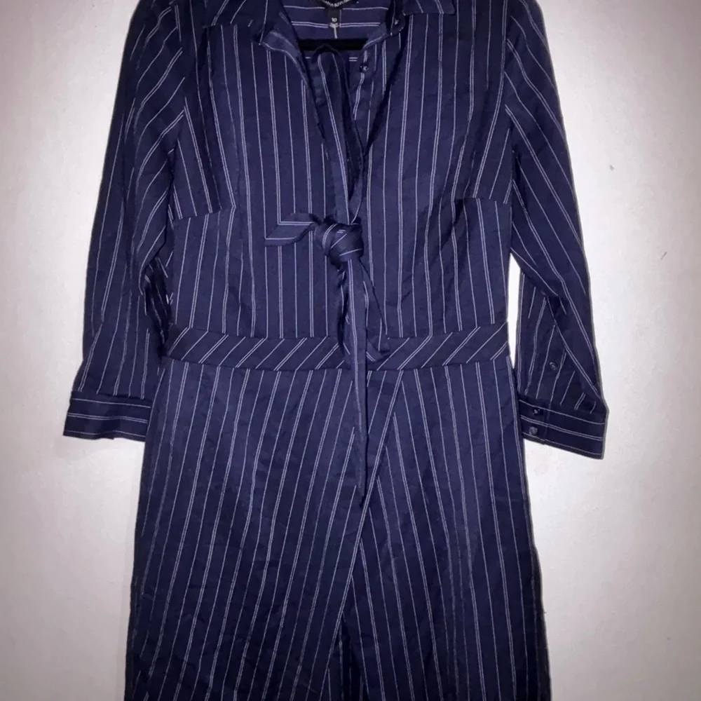 Banana Republic Navy and White Striped Dress - Picture 6 of 11